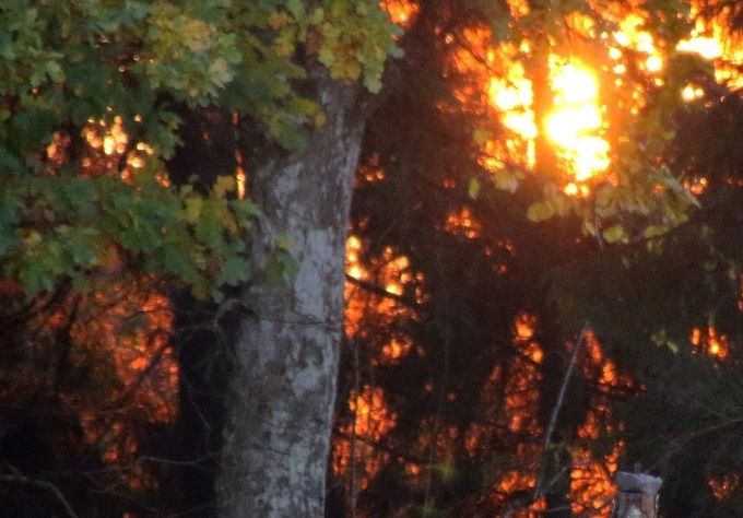 Solnedgang 11. oktober 2018 i Bro